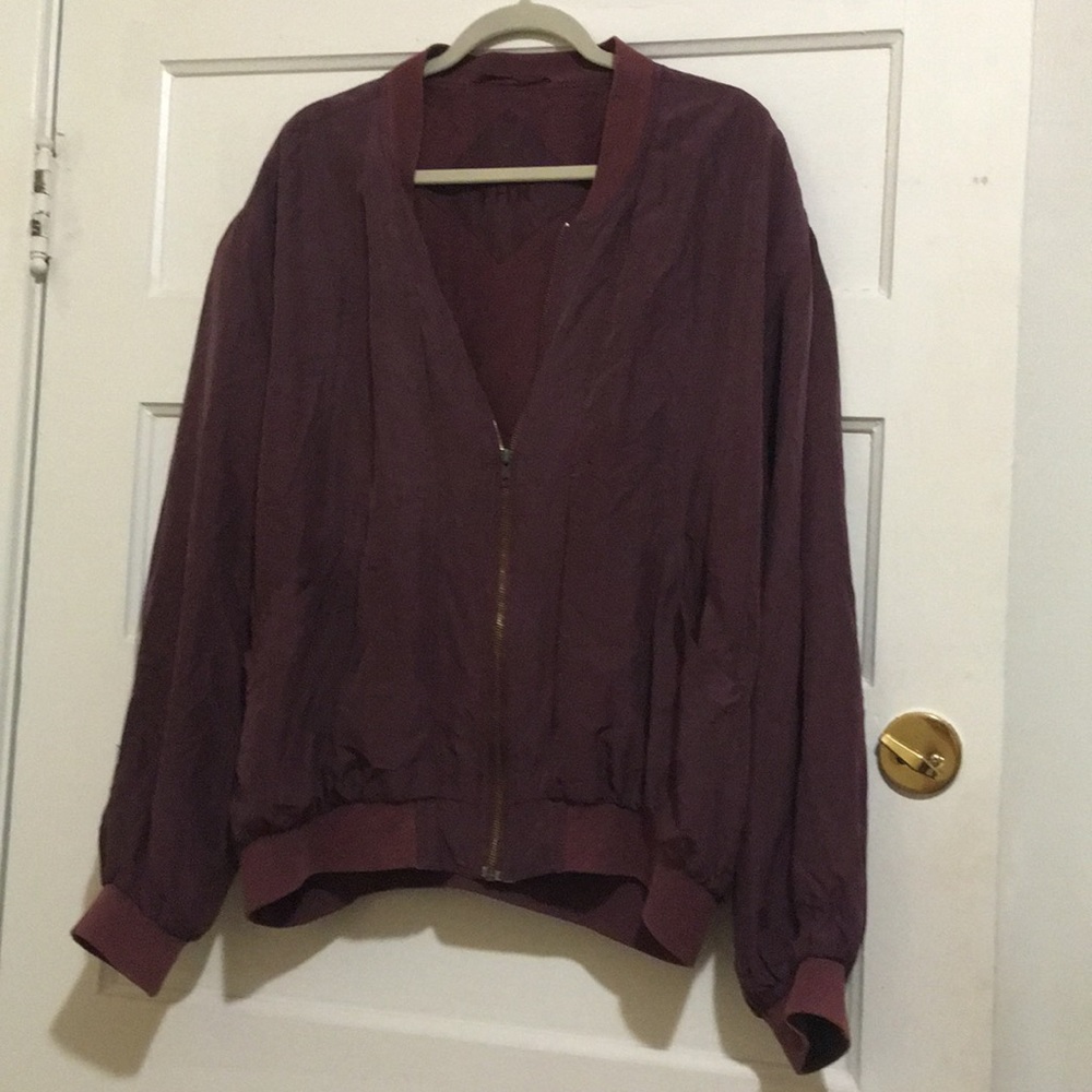 Vintage Silk Bomber Jacket
